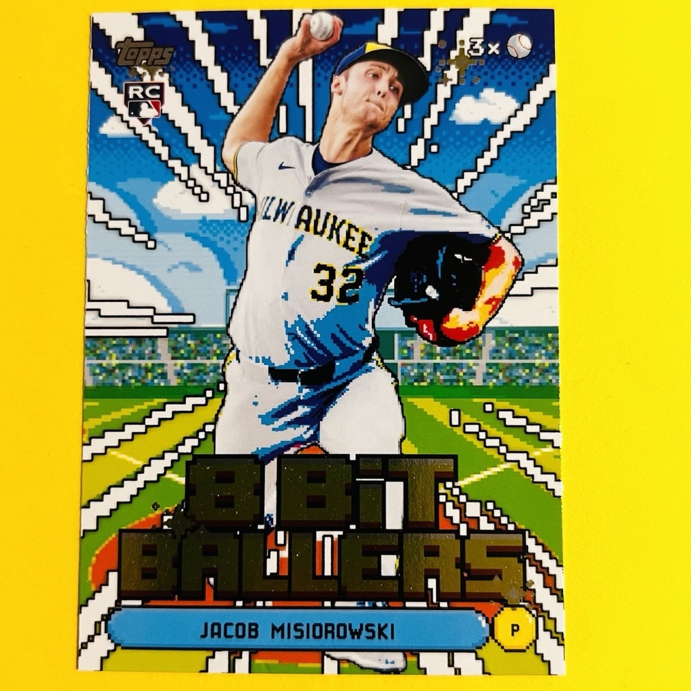 2026 Topps Series 1 Celebration Jacob Misiorowski 8-Bit Ballers RC 8B-5 Brewers